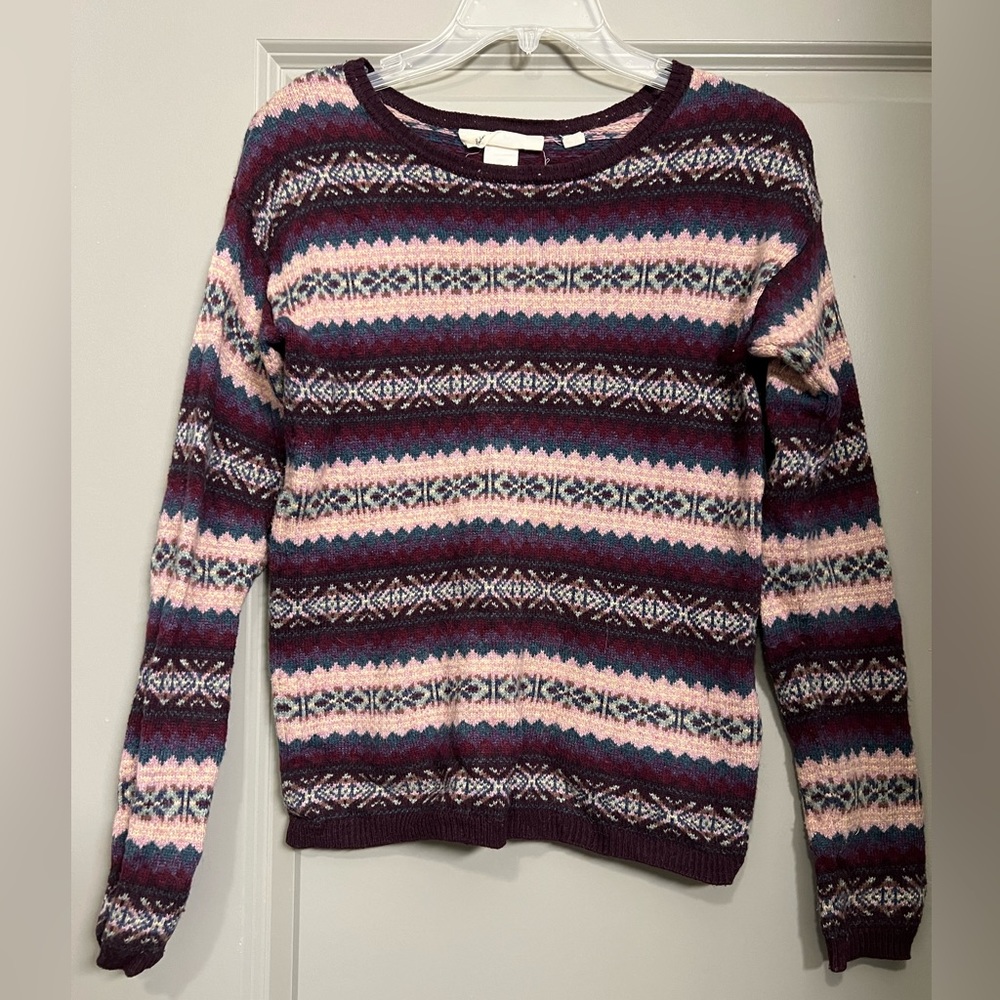 LOGG by H&M Fair Isle Sweater Size XS